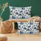 Throw Pillow Covers Blue Floral Pillow Covers 20x12 Inch Set of 2 Throw Pillows Decorative Pillow Cases Cushion Covers for Bedroom Livingroom Sofa Farm House